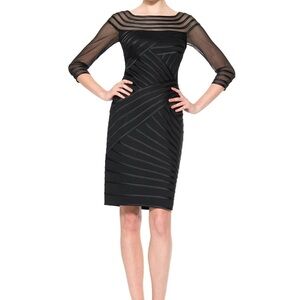 TADASHI SHOJI Sheer Illusion Cocktail Dress – New With Tags – Size L